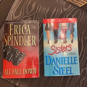 Set of two paperback novels of bestselling authors, summer reading